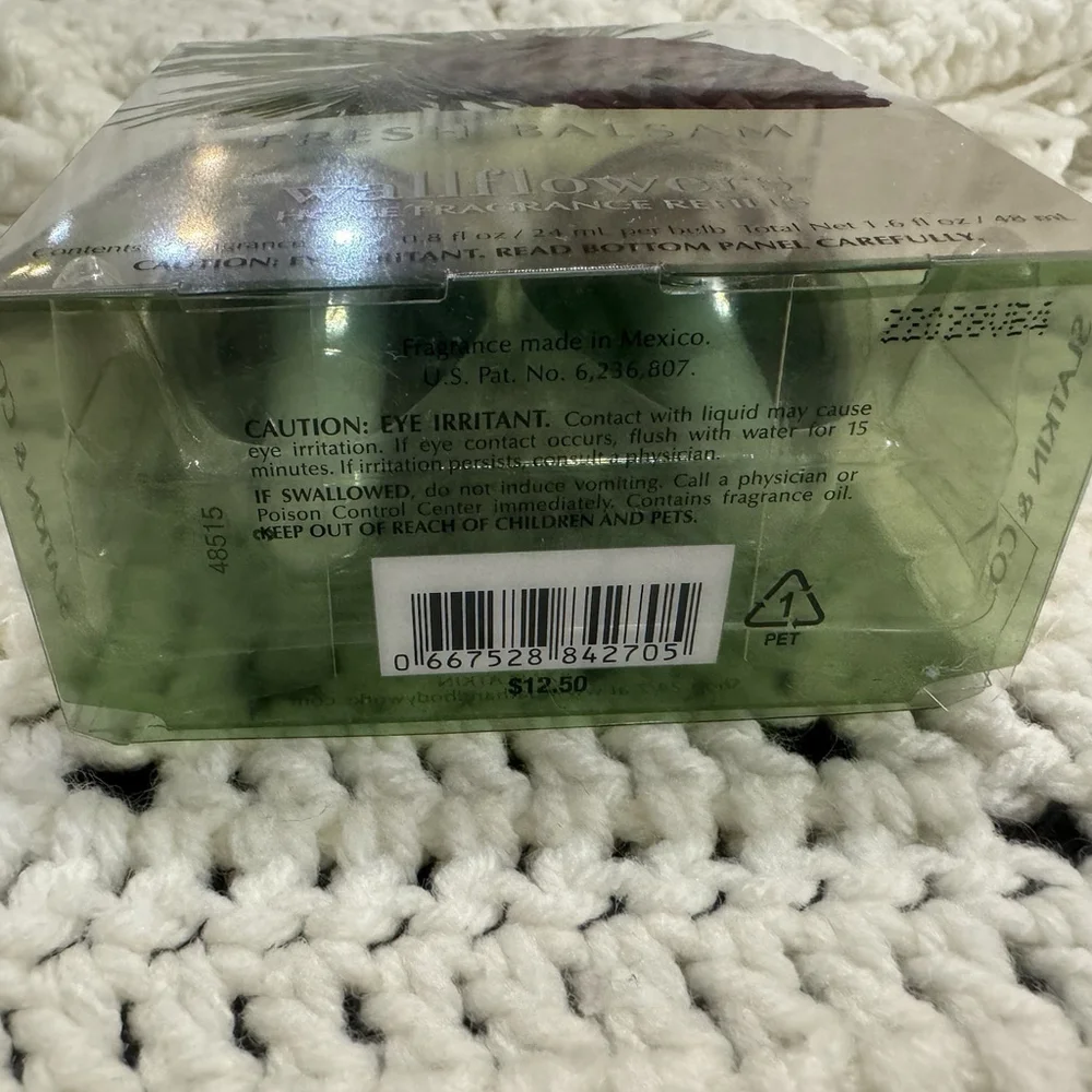 Set Of 2 Bath and Body Works Fresh Balsam Wallflowers Home Fragrance Refills(4) - Picture 6 of 9